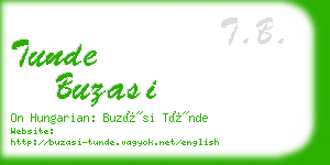 tunde buzasi business card